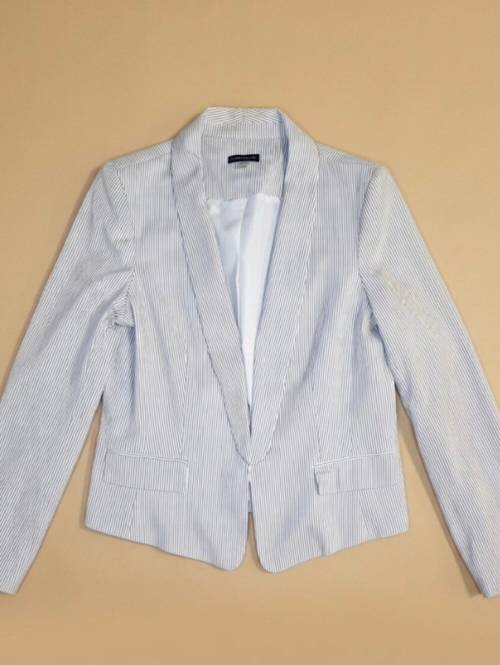 Light Blue Pinstripe Women's Blazer